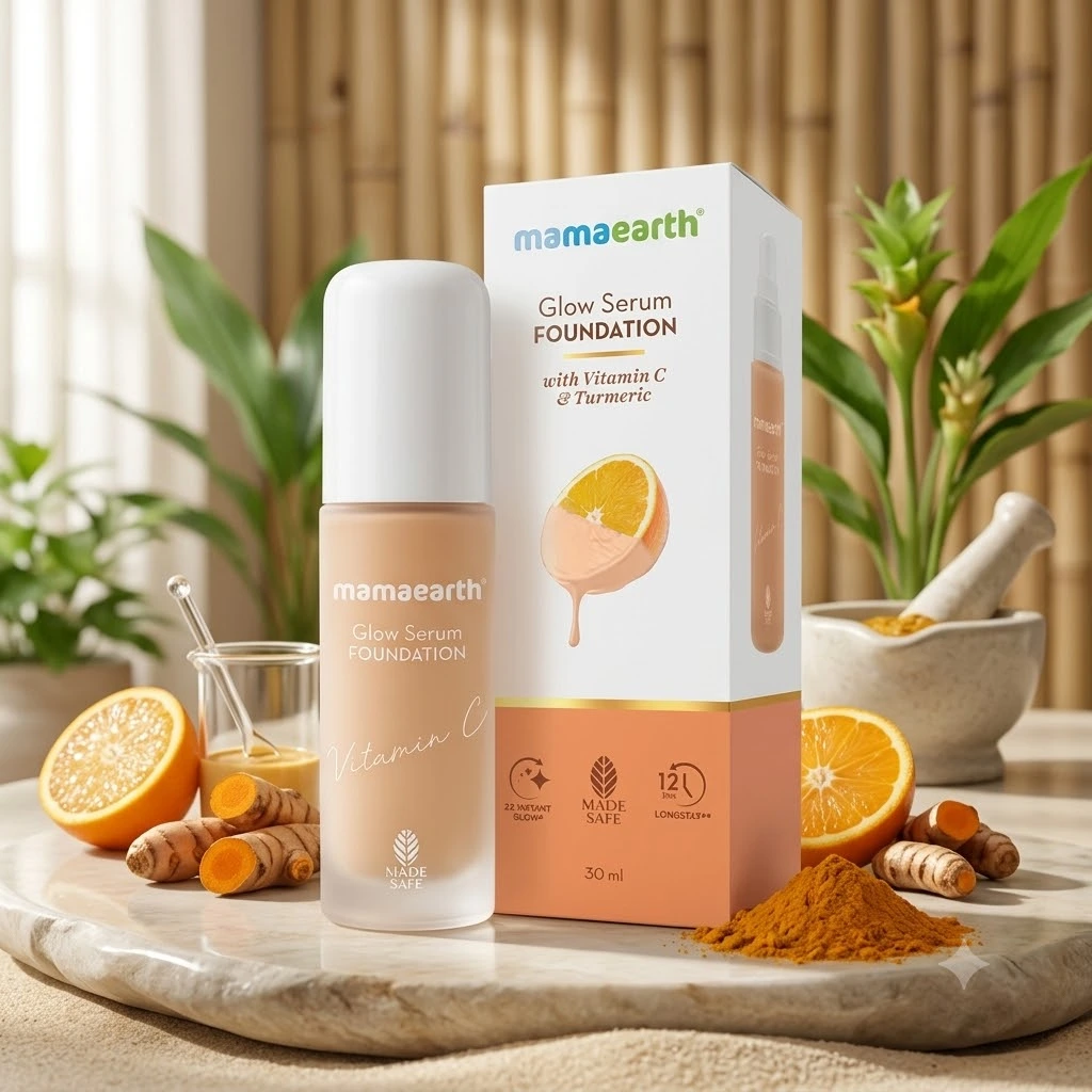Mamaearth Glow Serum Foundation