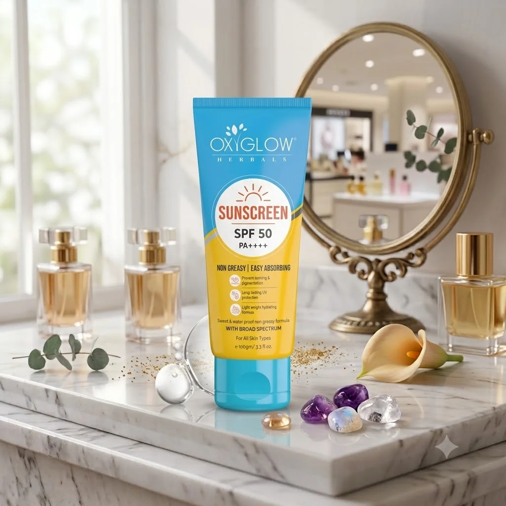 OxyGlow Herbals Sunscreen SPF 50 PA++++
